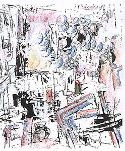 Interno con natura morta e fumatore © Copyright 2003 ArchiveArt. 